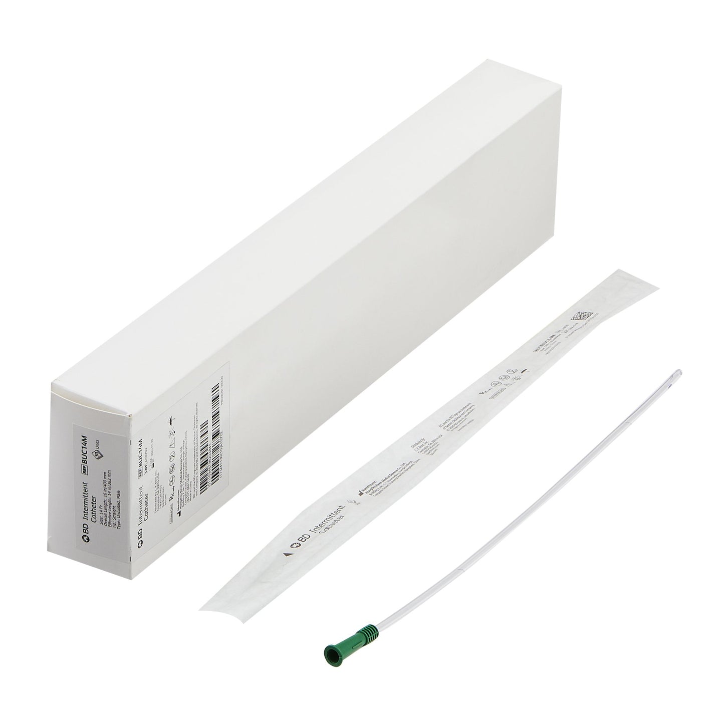 BD™ Uncoated PVC Urethral Catheter, Straight Tip
