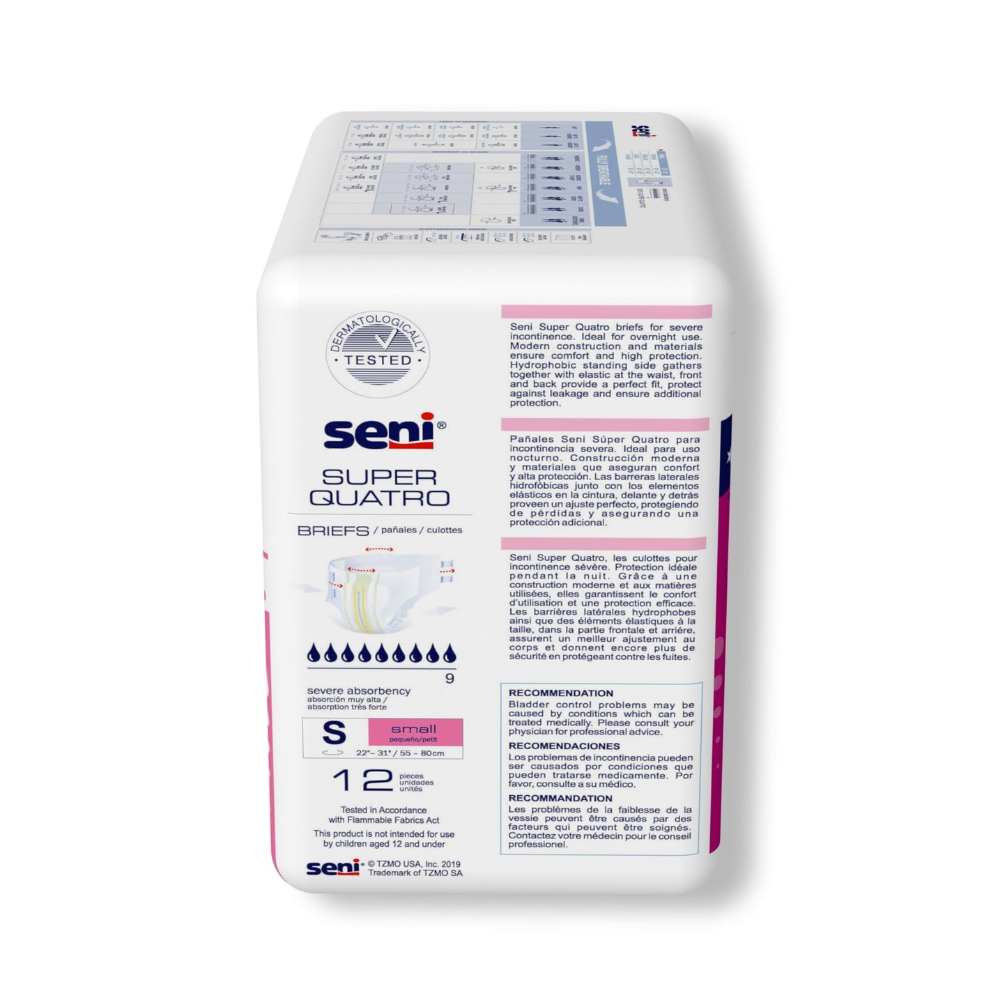 Seni® Super Quatro Severe Absorbency Incontinence Brief