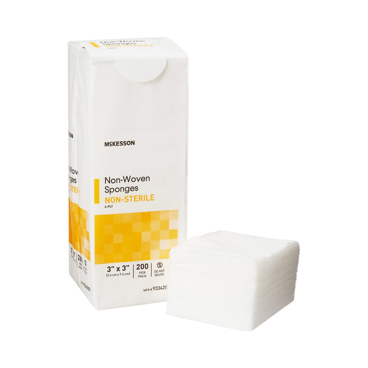 McKesson Nonwoven Sponge, 3 x 3 Inch