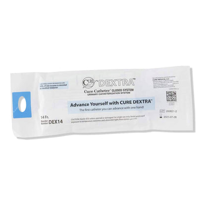 Dextra® Intermittent Closed System Catheter Cure, Straight Tip