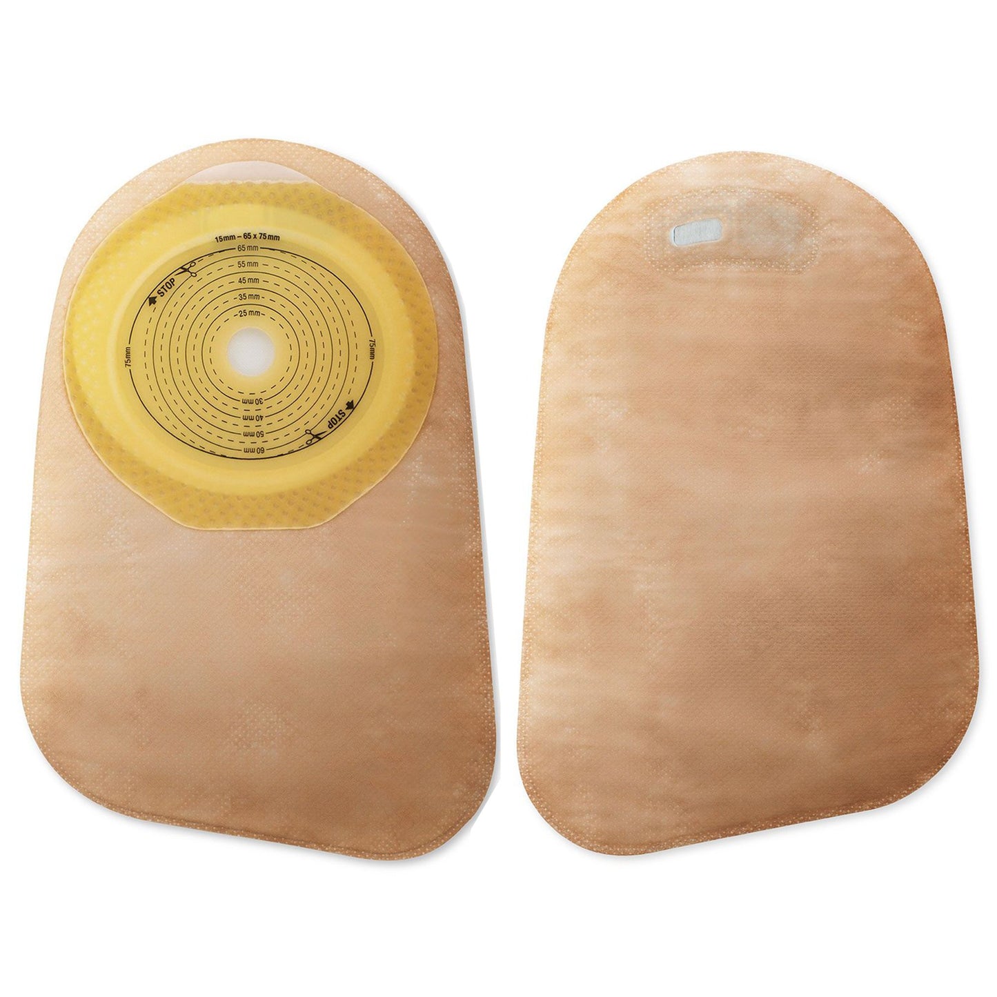 Premier™ One-Piece Closed End Beige Colostomy Pouch, Pre-cut to Fit NonSterile