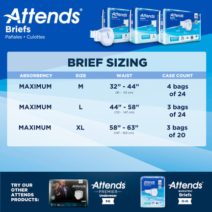 Attends® Briefs, Adult