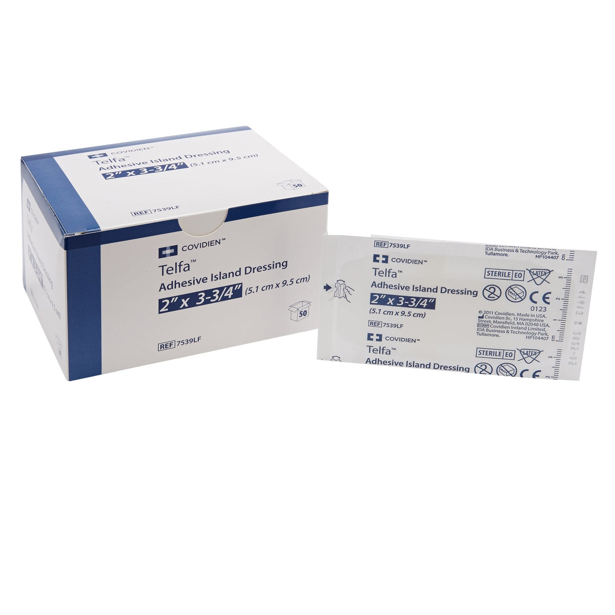 Telfa Adhesive Island Dressing 2" x 3-3/4"