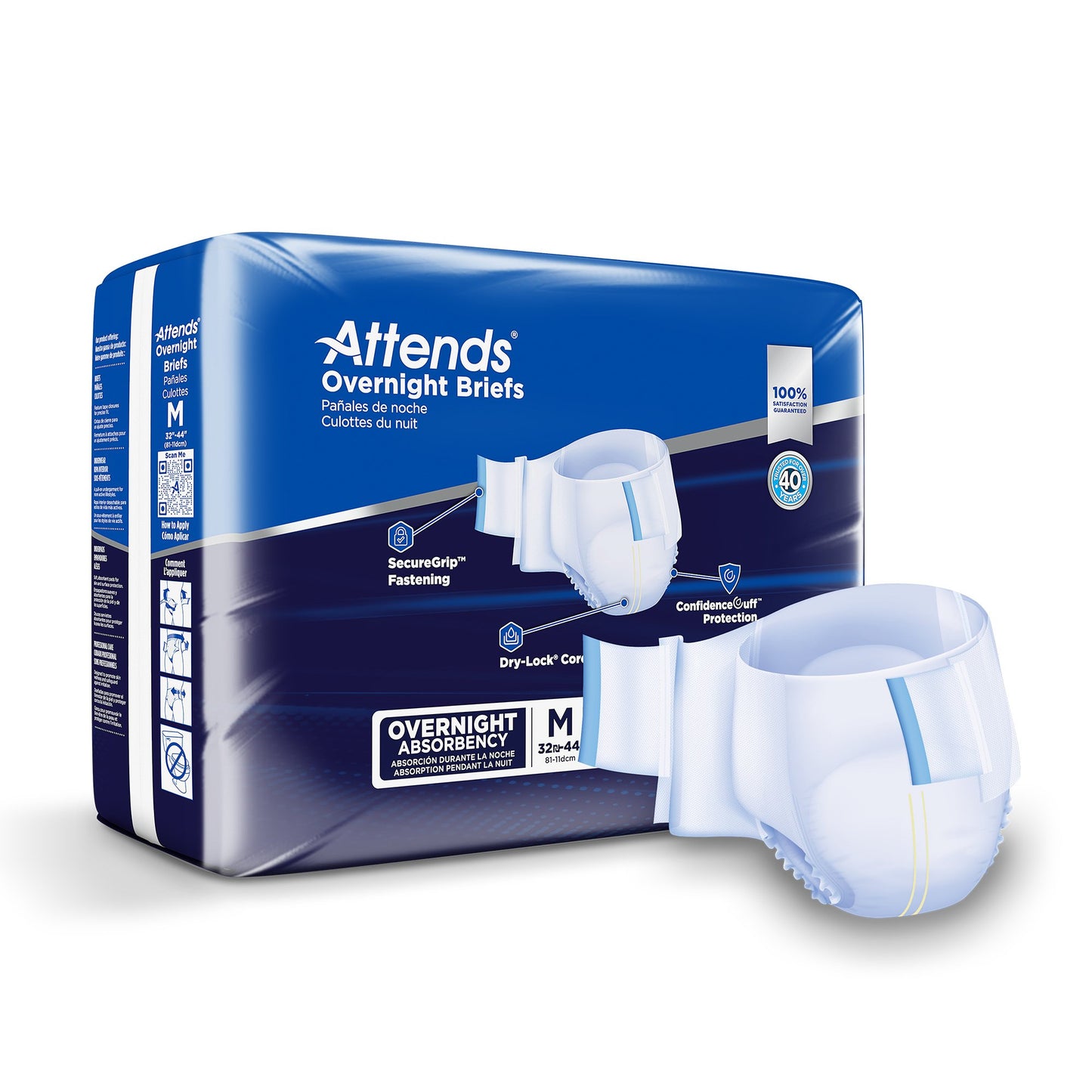 Attends® Briefs with Overnight Protection
