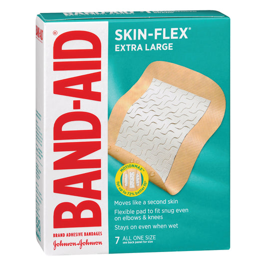 Band-Aid® Skin-Flex® Adhesive Bandages Extra Large, 2.75 x 3.5 Inch
