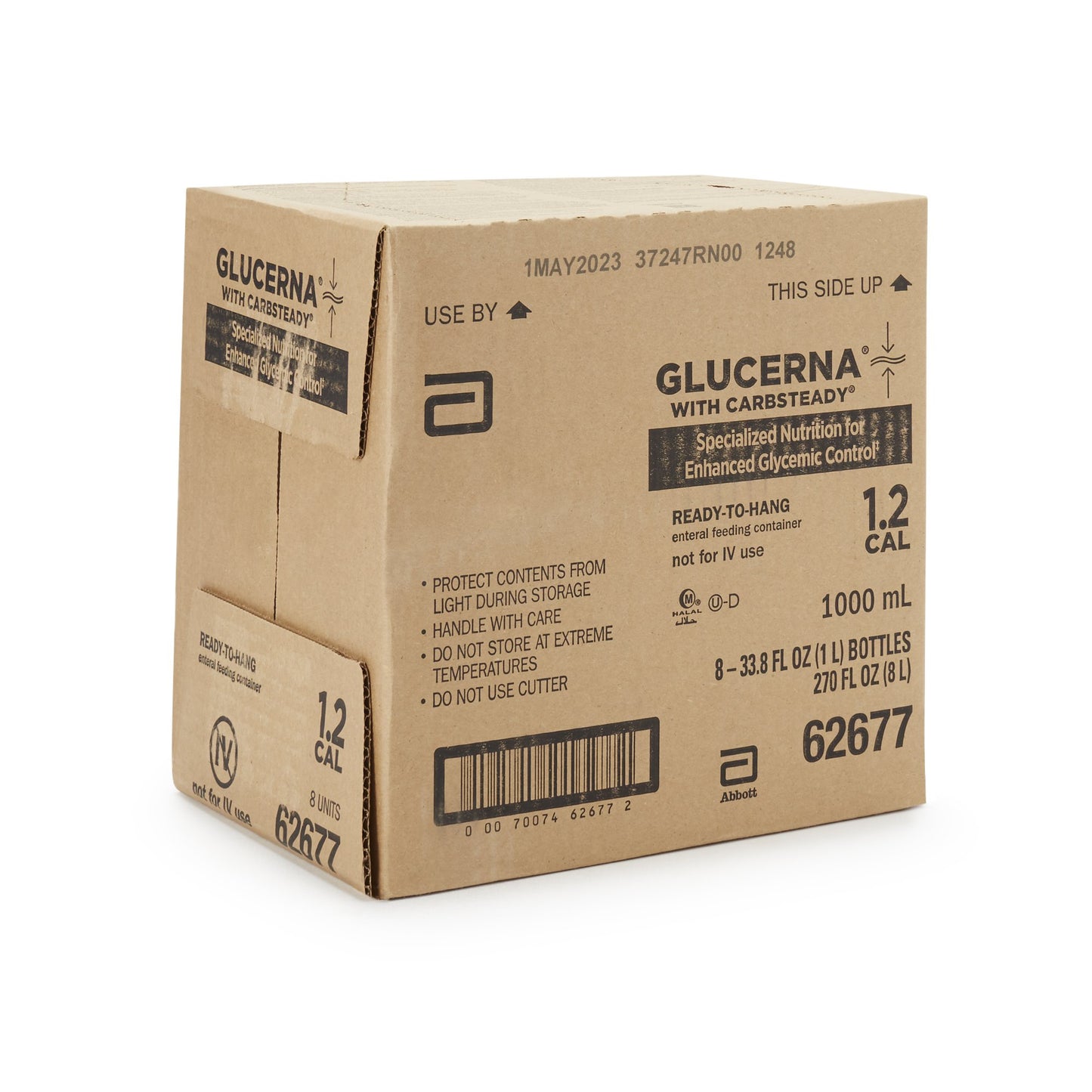 Glucerna® with Carbsteady 1.2 Cal Tube Feeding Formula, 33.8-Ounce Carton