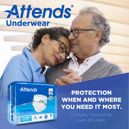 Attends® Care Adult Absorbent Underwear, Heavy Absorbency
