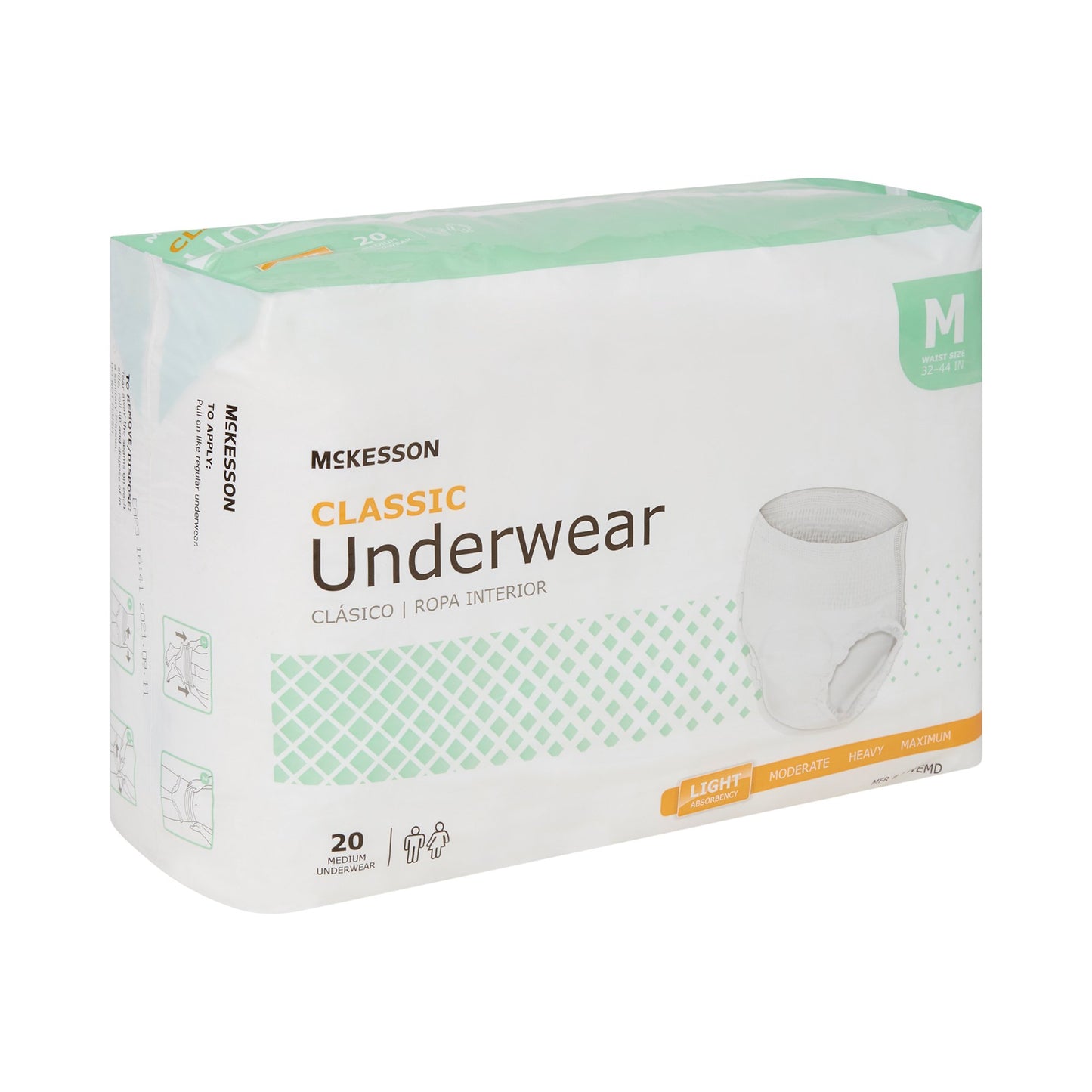 McKesson Classic Light Absorbency Incontinence Underwear