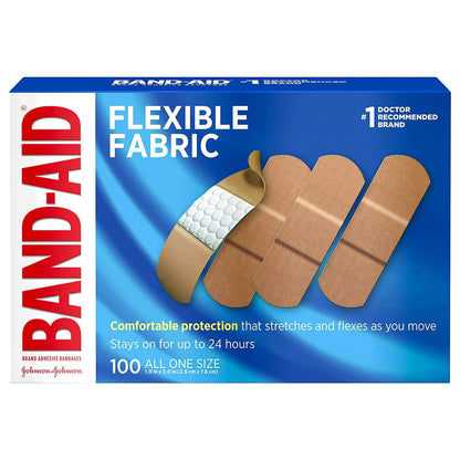 Kenvue - Band-Aid® Flexible Fabric Tan Adhesive Strip, 1 x 3 Inch