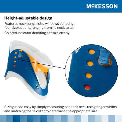 McKesson Rigid Cervical Collar, One-Piece / Trachea Opening