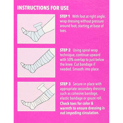 UnnaRite C™ Unna Boot with Calamine and Zinc Oxide, 4 Inch x 10 Yard