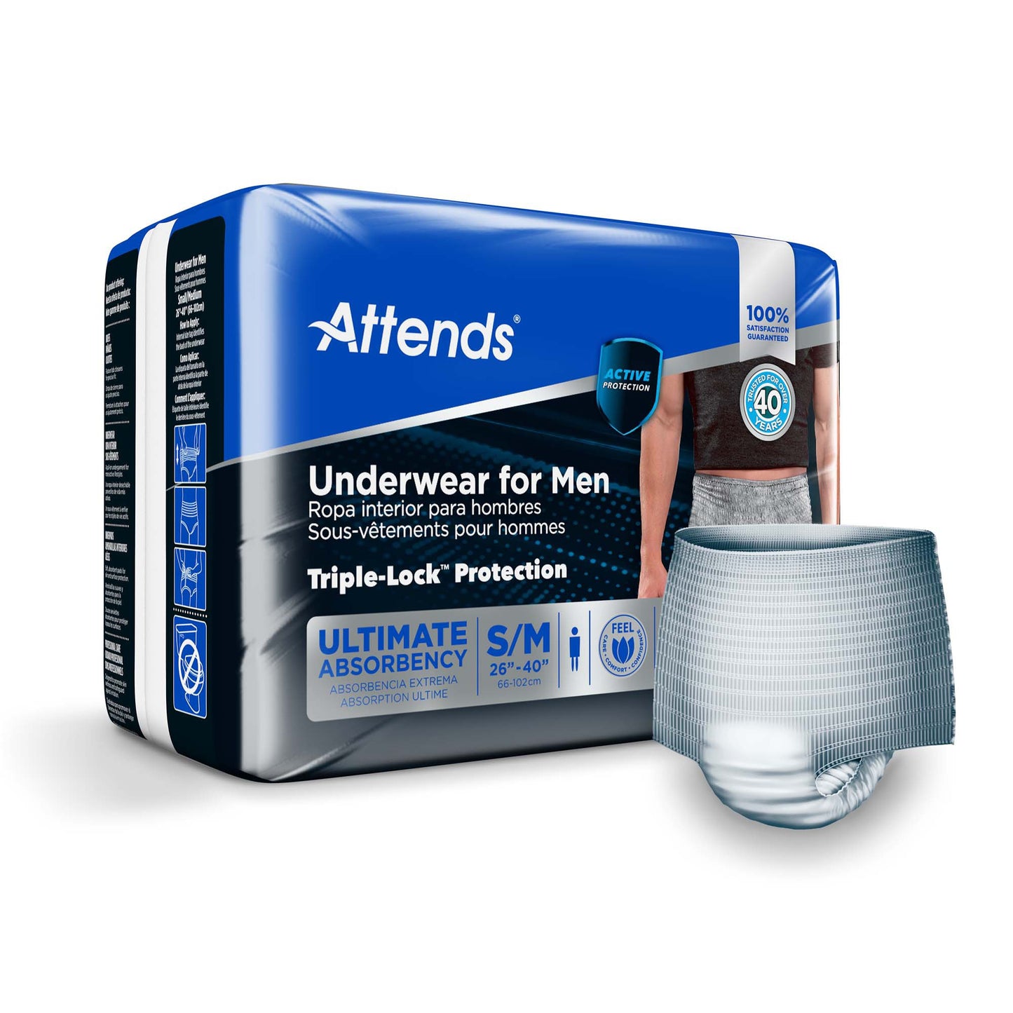 Attends® Discreet Men's Underwear, Level 5