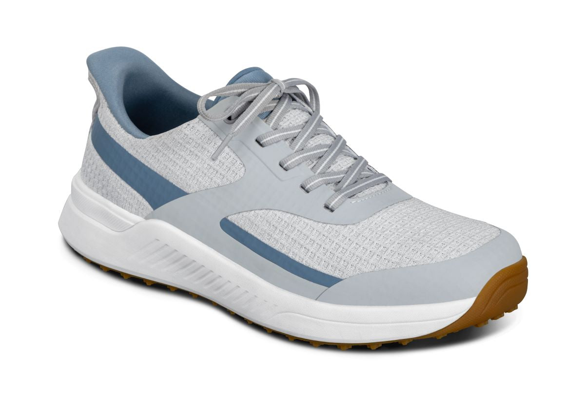 Fairway Men's Hands-Free Golf Shoes, Gray, angle view