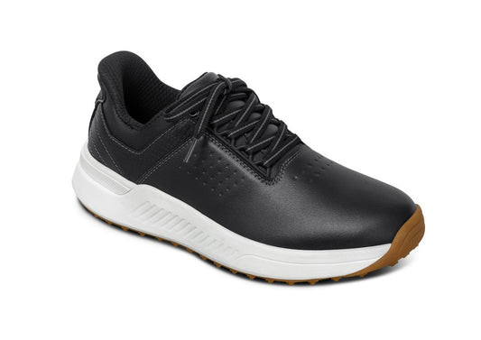 Approach Shot Women's Hands-Free Golf Shoes, Black, angle view