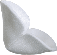 Mepilex Heel 5" x 8" (13 x 20cm) Self-Adherent Soft Silicone Absorbent Foam Dressing