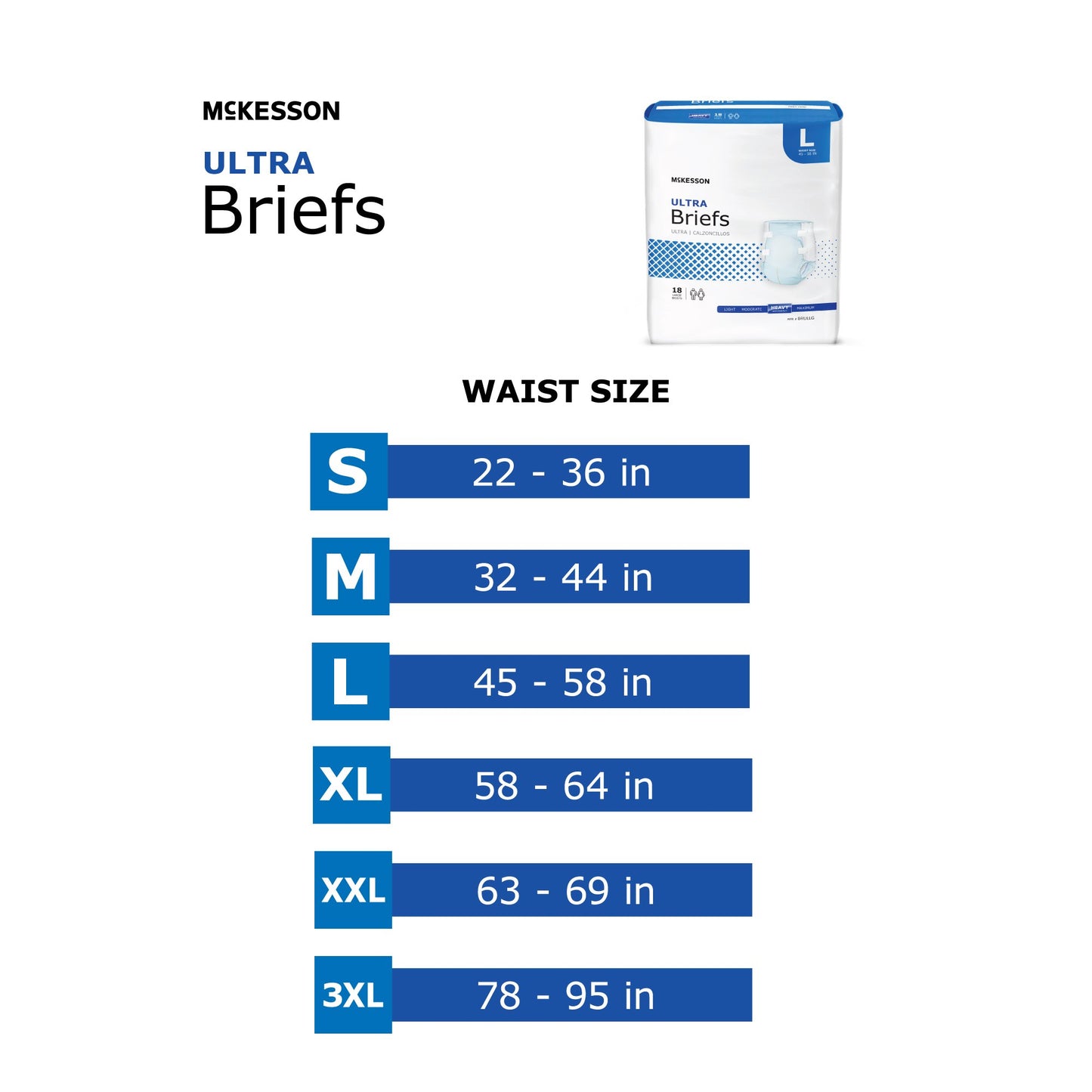 McKesson Ultra Heavy Absorbent Incontinence Brief, Bariatric