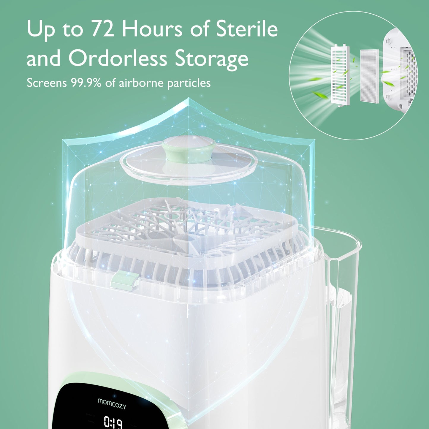 Momcozy CleanPal Pro Baby Bottle Washer and Sterilizer