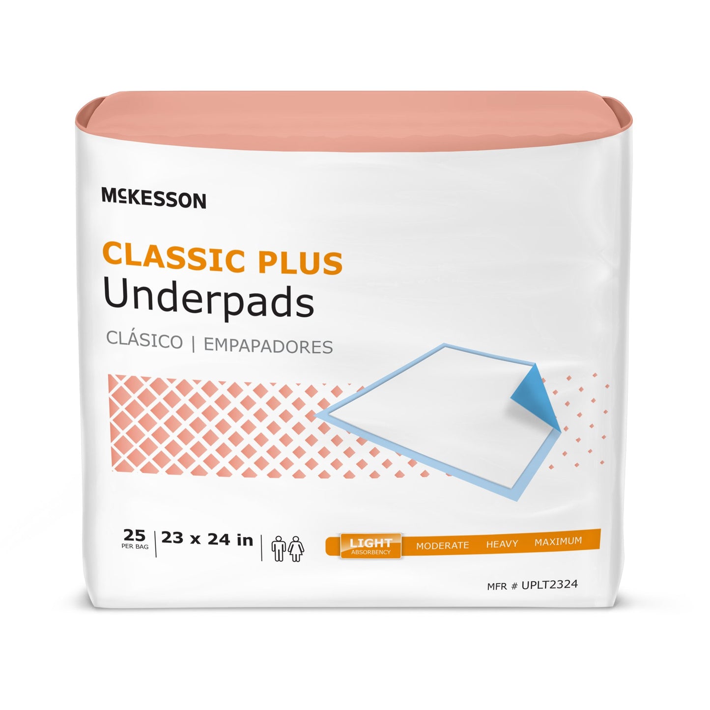 McKesson Classic Plus Light Absorbency Underpads