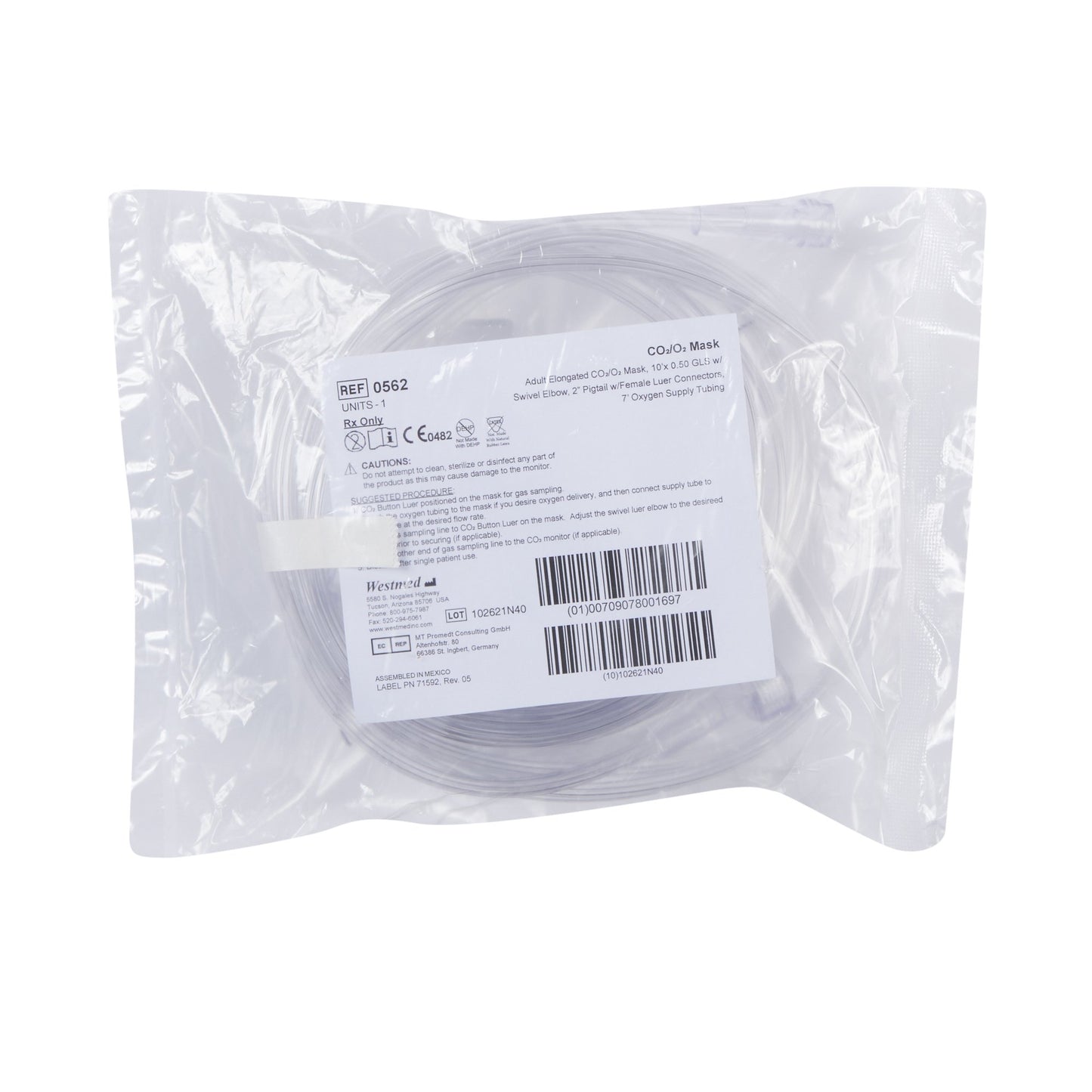 Oxygen Mask with CO2 Monitoring