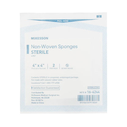 McKesson Nonwoven Sponge, 4 x 4 Inch
