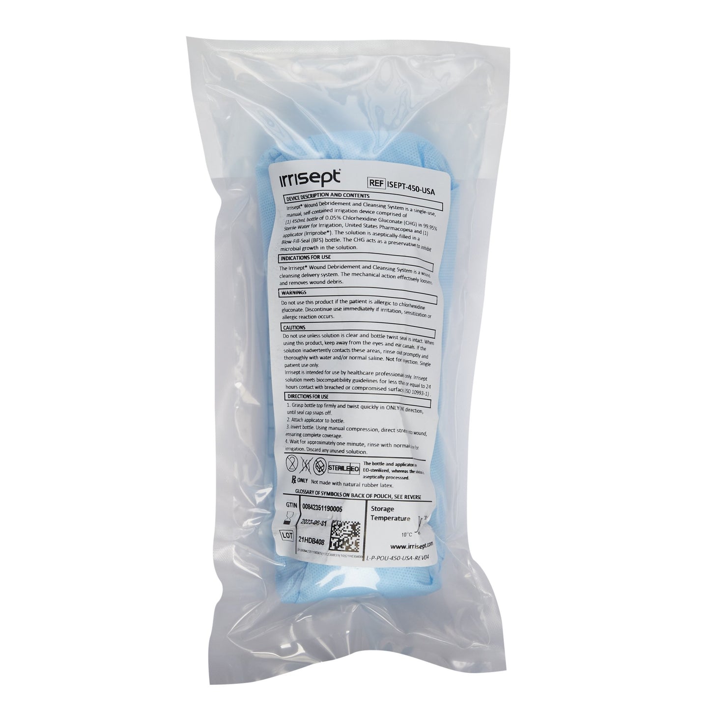Irrisept® Antimicrobial Wound Lavage, 450 mL