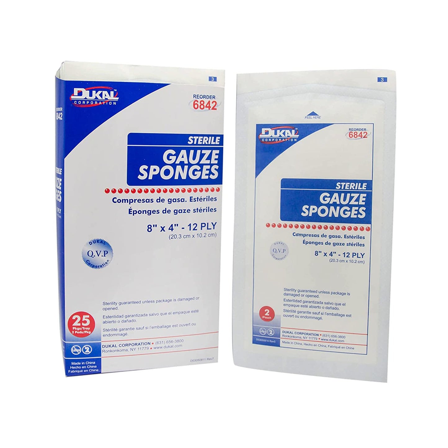 Dukal™ Sterile Gauze Sponge, 12-Ply