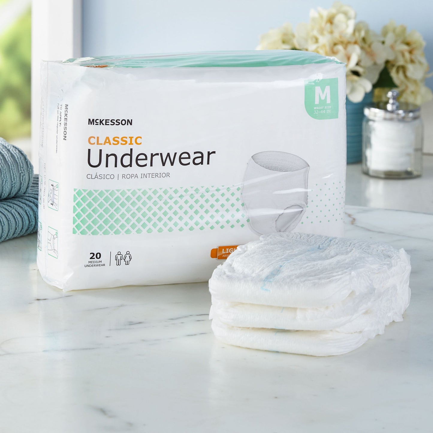 McKesson Classic Light Absorbency Incontinence Underwear