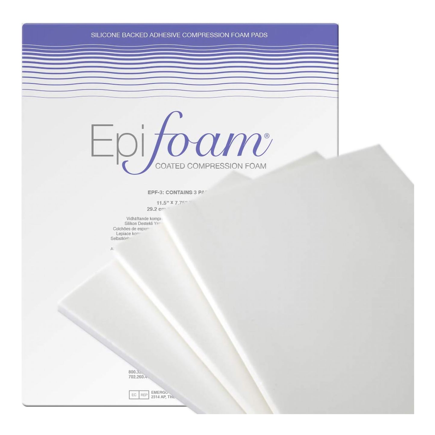 Epi-foam® Silicone Foam Dressing, 7-3/4 x 11-1/2 Inch