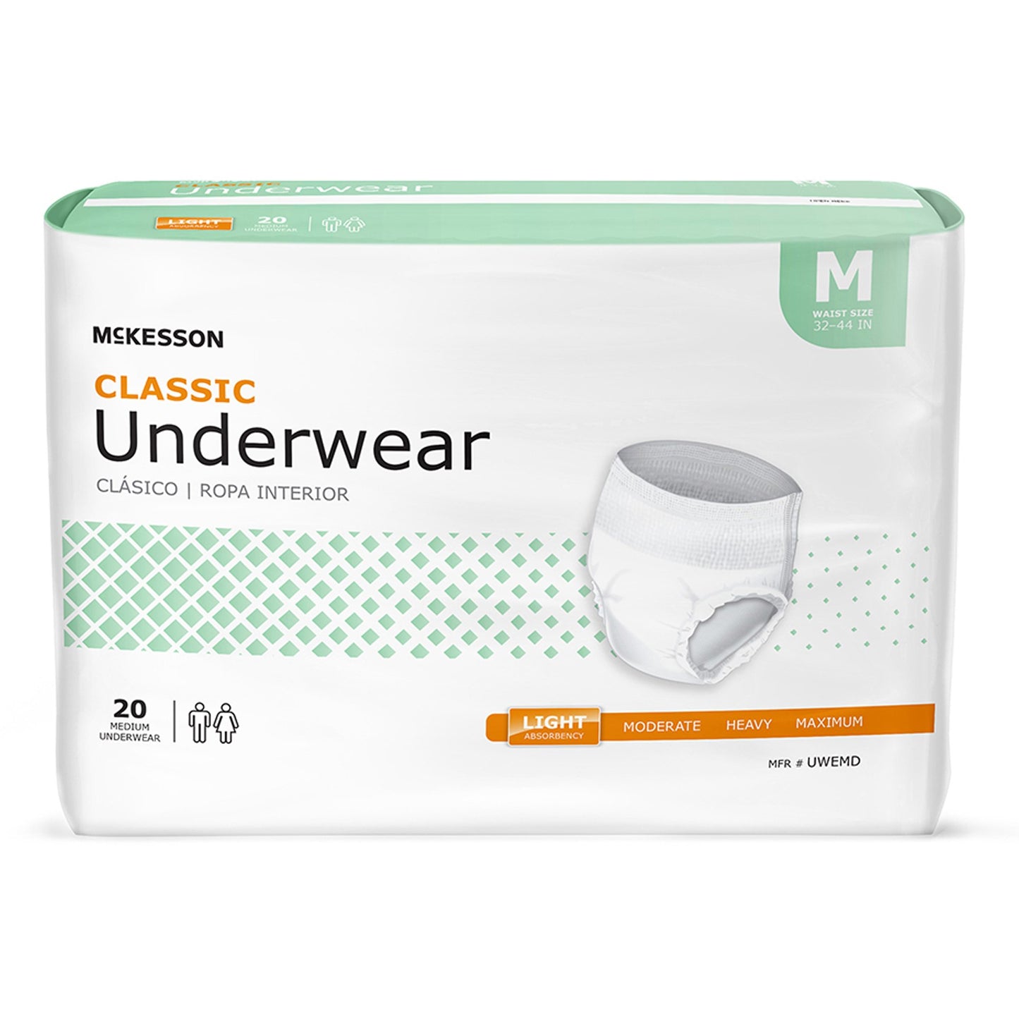 McKesson Classic Light Absorbency Incontinence Underwear