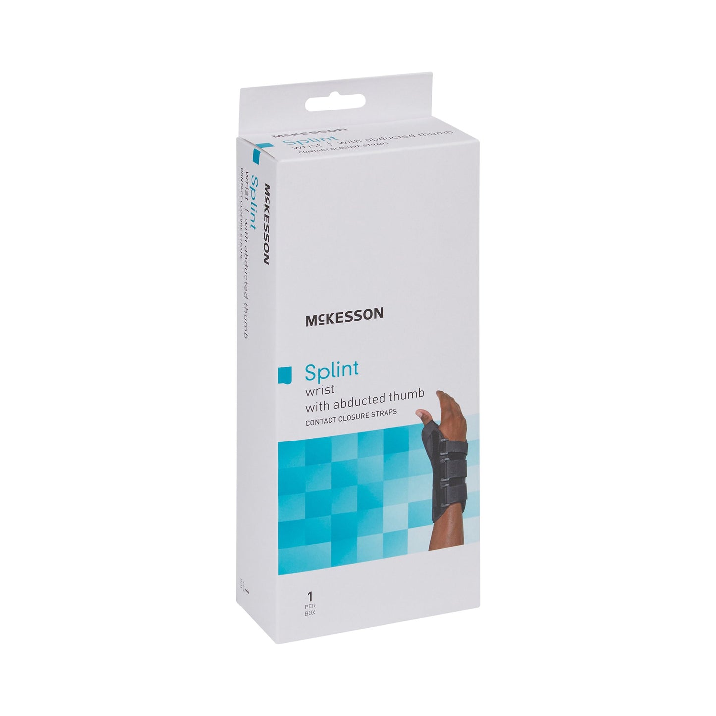 McKesson Right Wrist Splint with Abducted Thumb, Black
