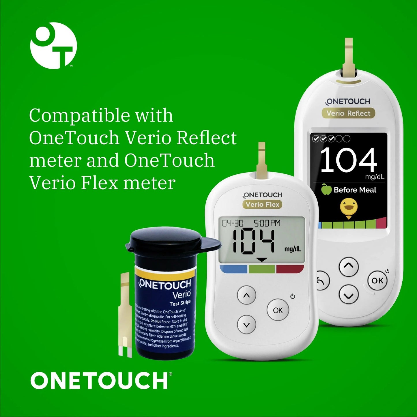 OneTouch Verio Flex® Blood Glucose Test Strips