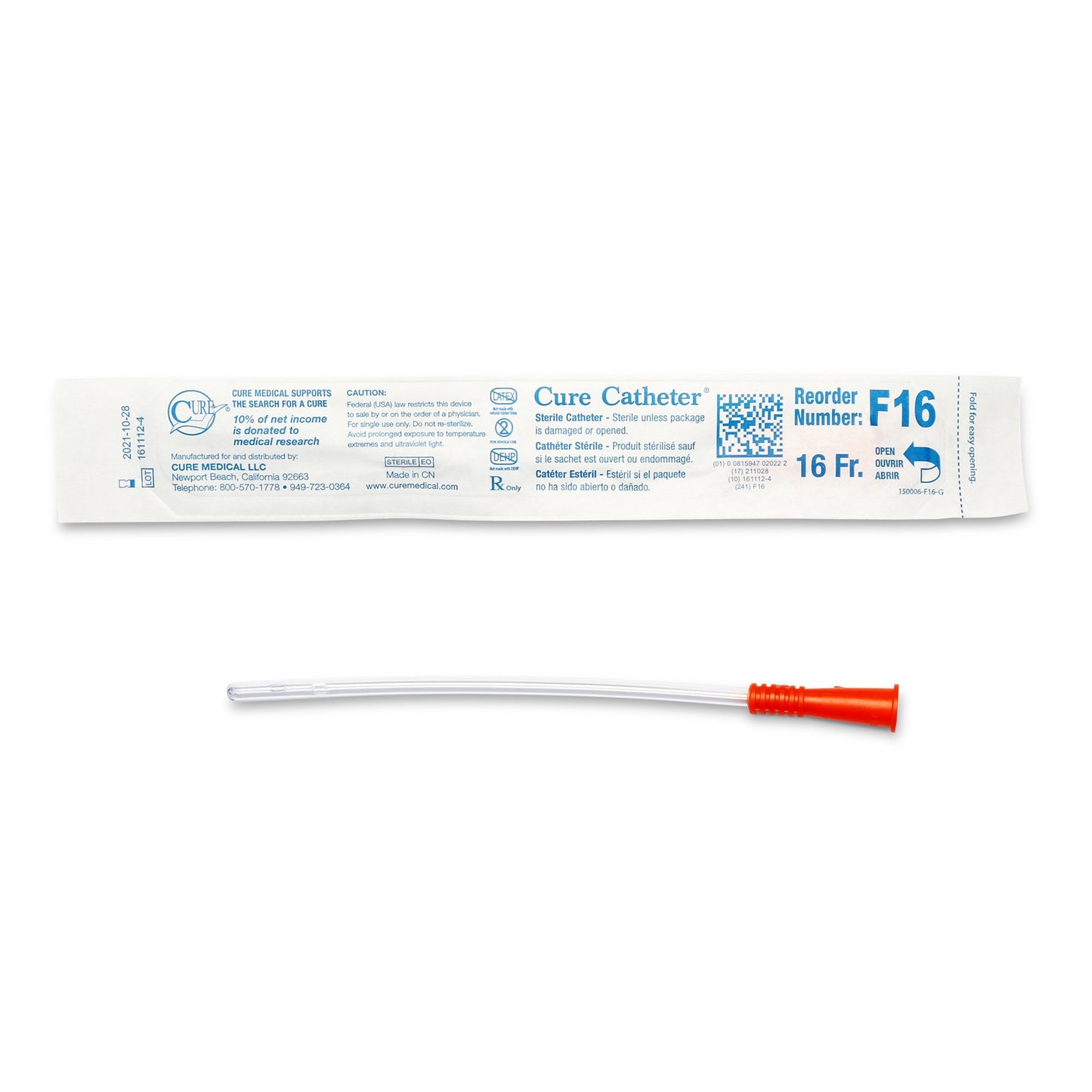 Cure Catheter™ Urethral Catheter, Female