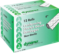 Self-Adhering Stretch Gauze Bandage 4", Nonsterile 12ct