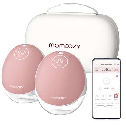 Flow™ Hands Free Double Electric Breast Pump Momcozy Mobile