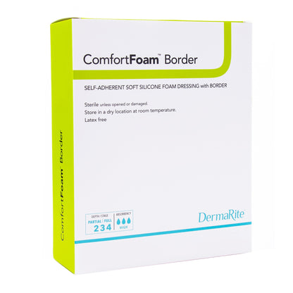 ComfortFoam™ Bordered Foam Wound Dressing w/ Soft Silicone Adhesive