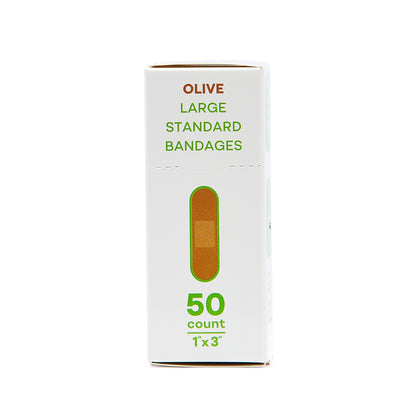 Tru-Colour Skin Tone Shade Fabric Bandage Adhesive Strips – 1 x 3 Inch, Up to 4 Inch Length