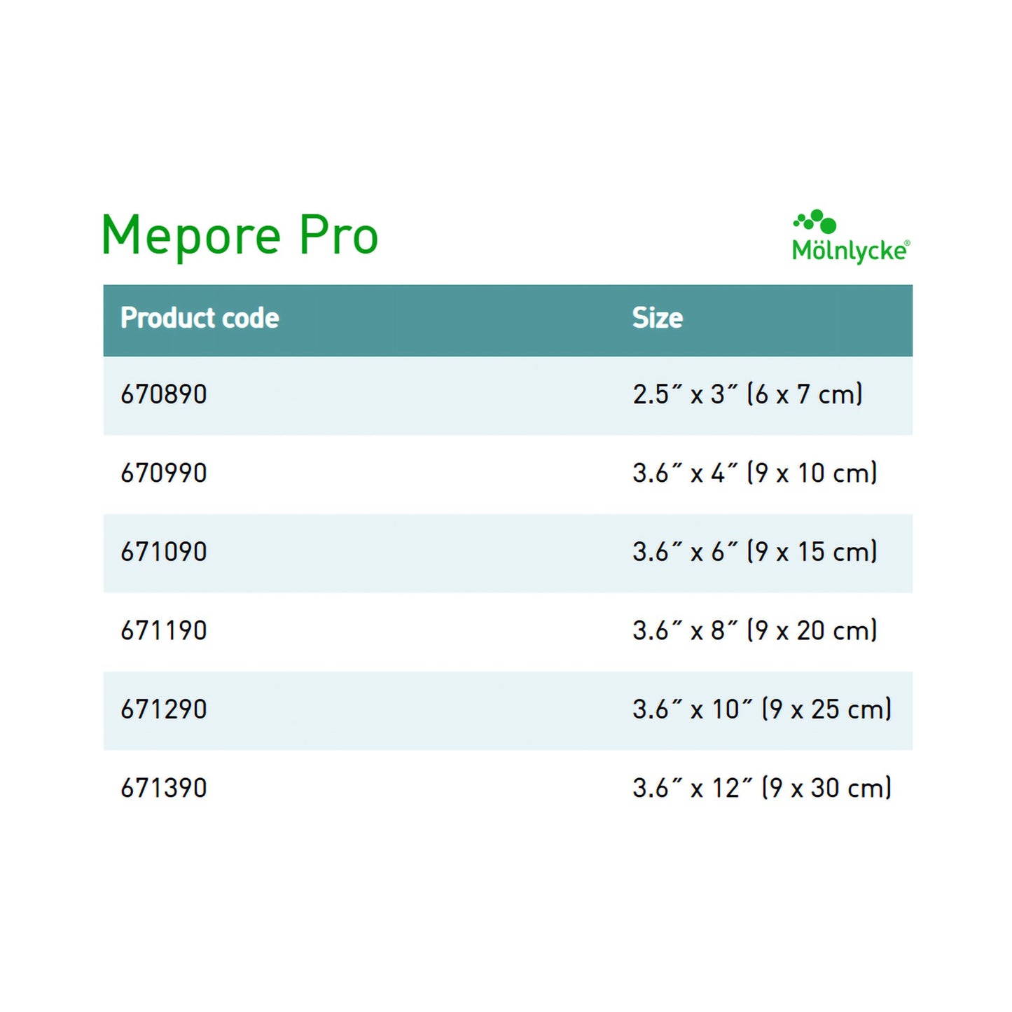 Mepore® Pro Adhesive Dressing, 3-2/3 x 6 Inch