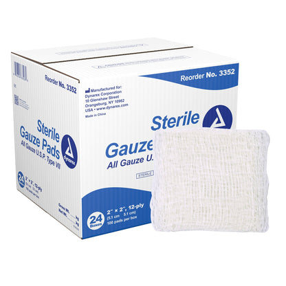 Dynarex® Gauze Sponge, 2 x 2 Inch