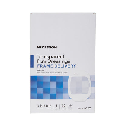 McKesson Octagonal Dressing with Frame-Style Delivery, 6 x 8 Inch