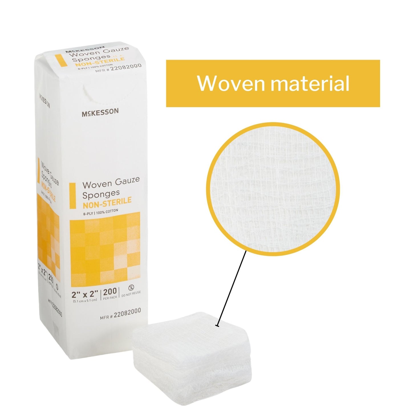 McKesson Gauze Sponge, 2 x 2 Inch
