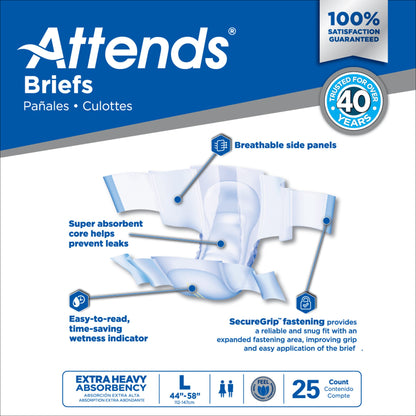 Attends® Extra Heavy Absorbency Briefs