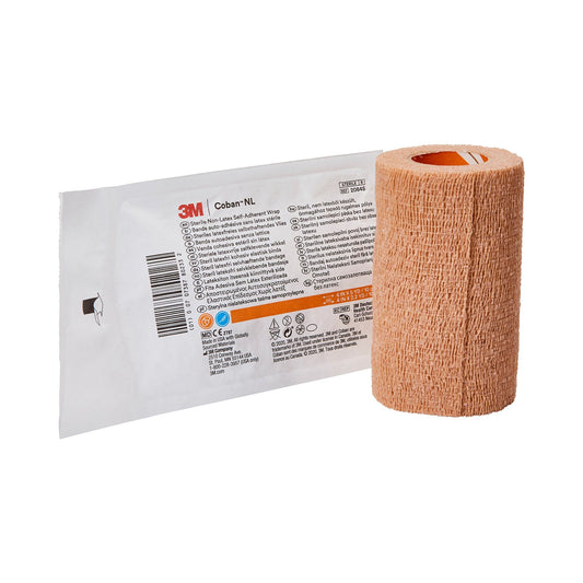 Coban Sterile Self-Adherent Wrap 4" x 5 Yards Tan - Replacement for 881584S