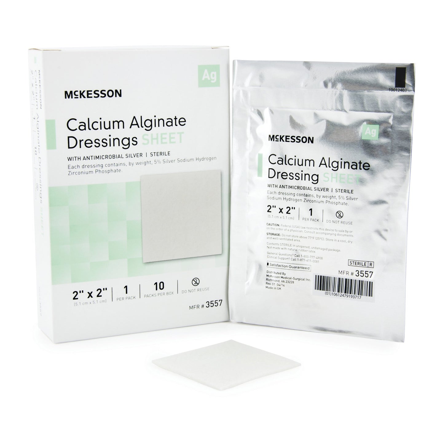 McKesson Calcium Alginate Dressing with Silver