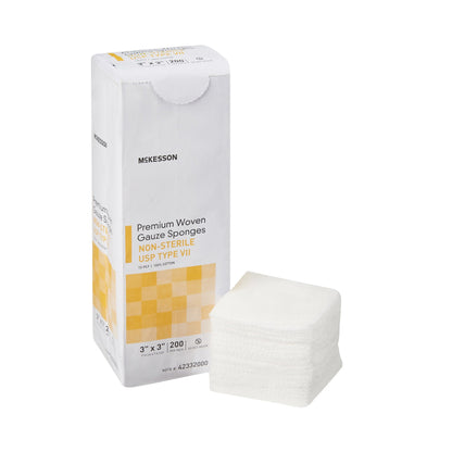 McKesson USP Type VII Gauze Sponge, 3 x 3 Inch