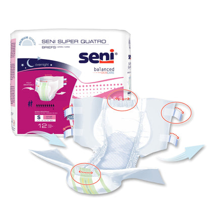 Seni® Super Quatro Severe Absorbency Incontinence Brief