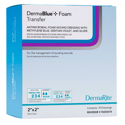 DermaBlue+™ Foam Silver Foam Dressing