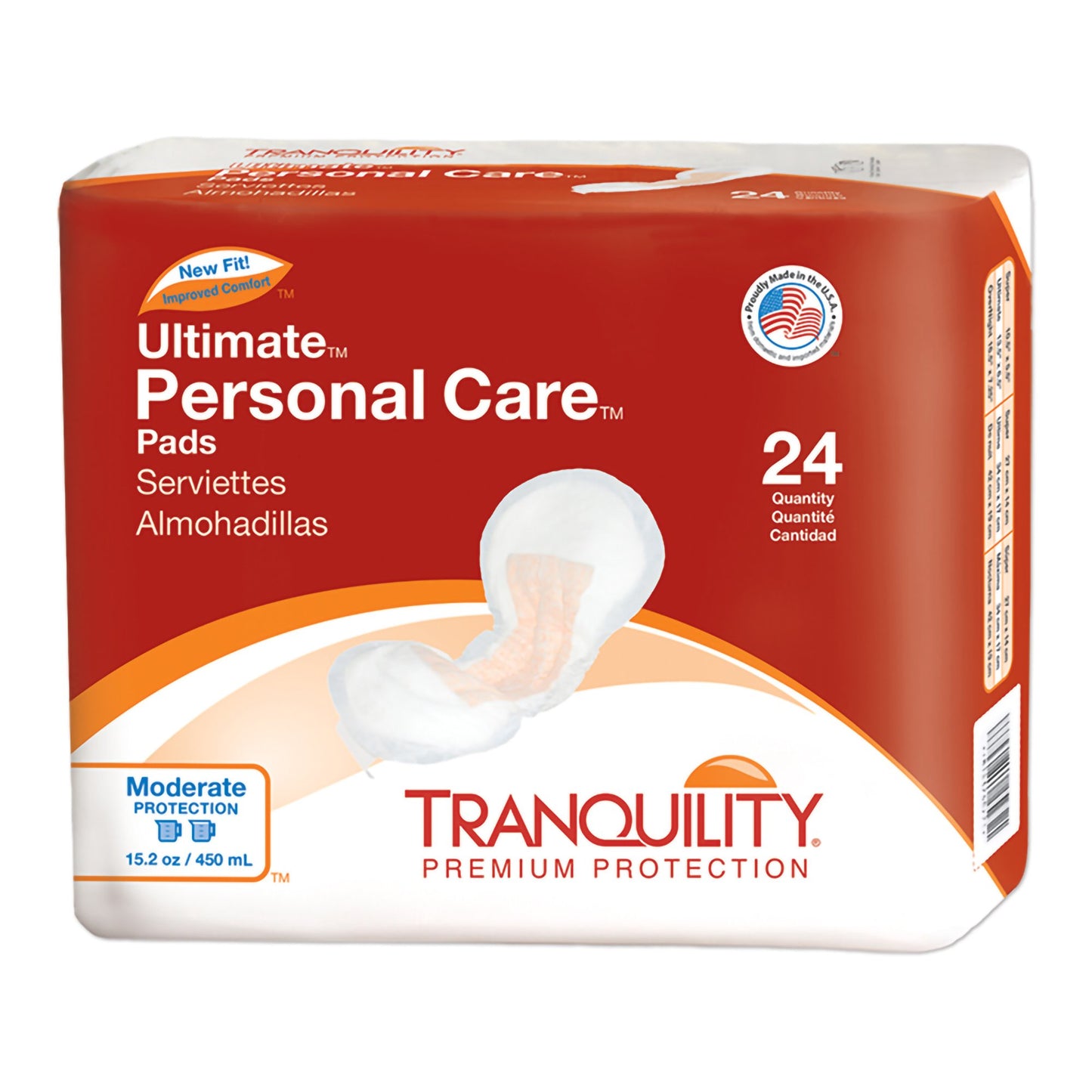 Tranquility® Ultimate Bladder Control Pad, 6.5 x 13.5 Inch