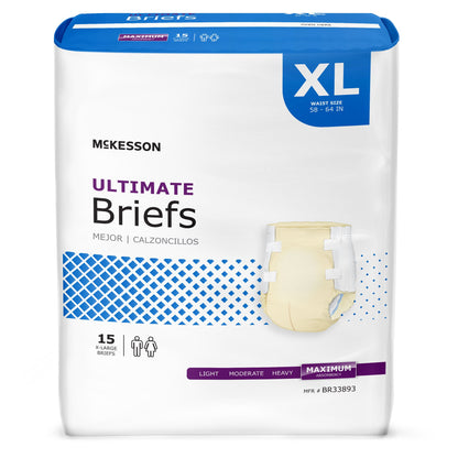 McKesson Ultimate Heavy Absorbency Incontinence Brief