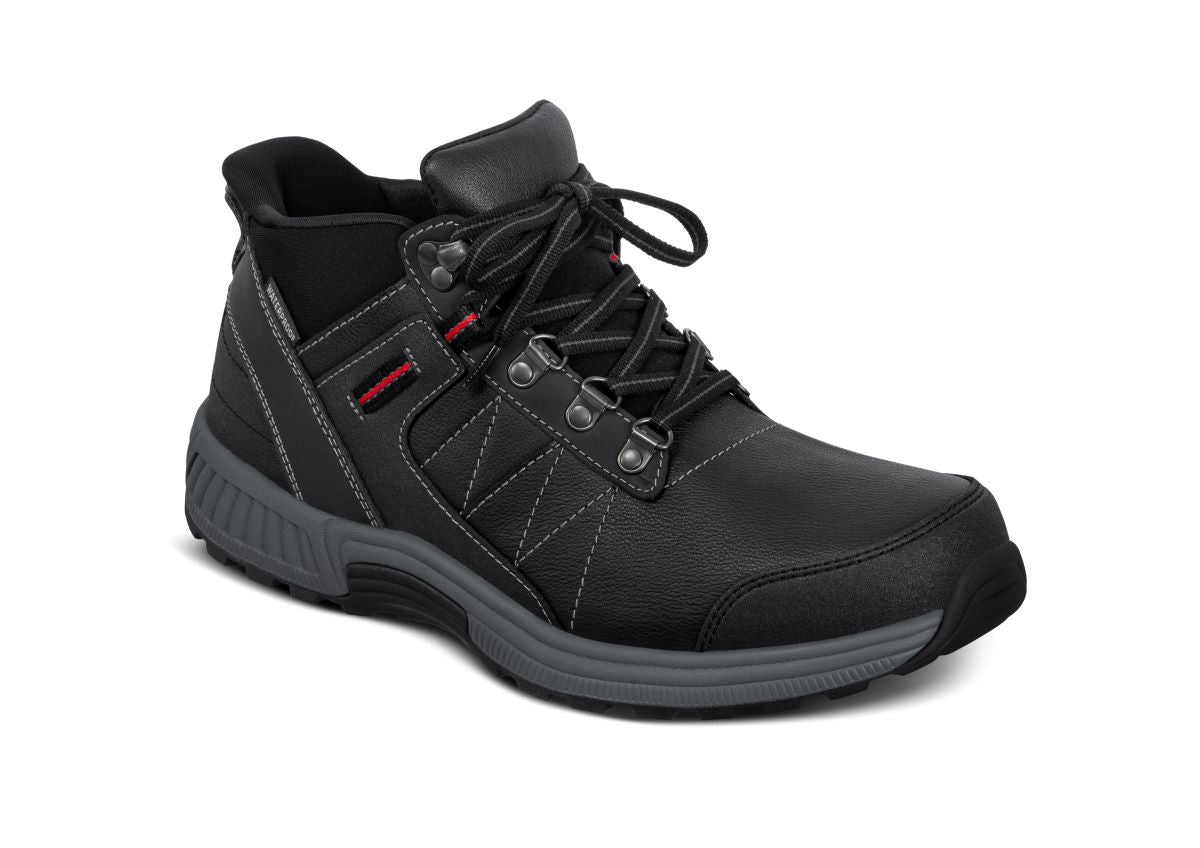Dalton Men's Hands-Free Hiking Boots, Black, angle view