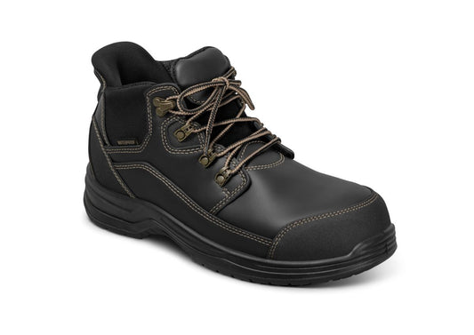 Graphite Men's Waterproof Hands-Free Sandals, Black, angle view